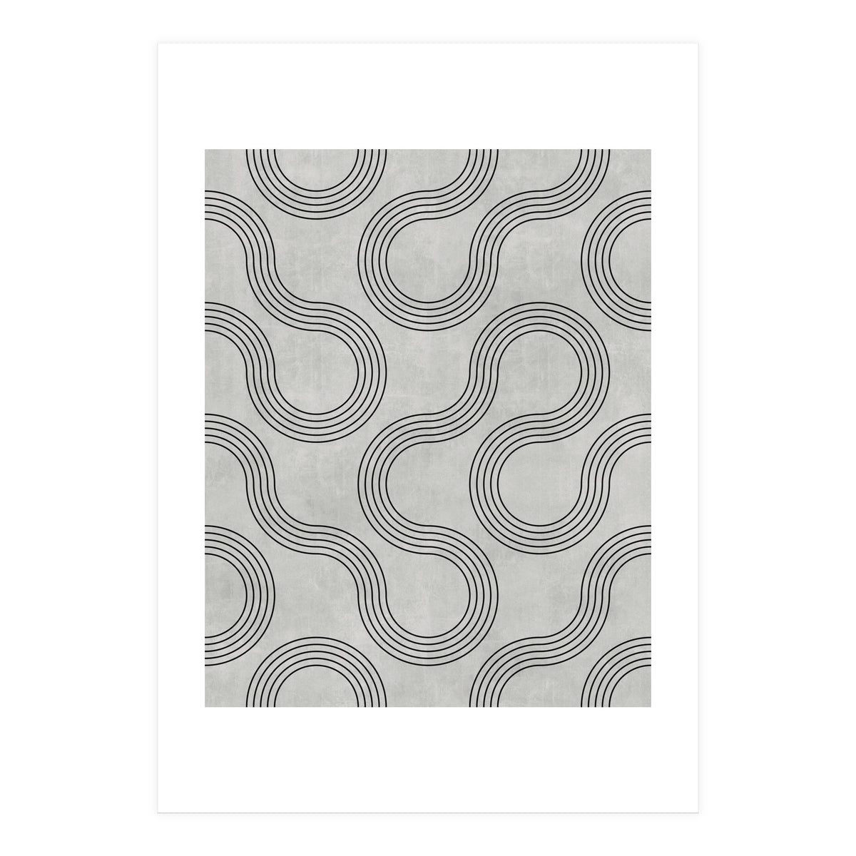 My Favorite Geometric Patterns No.30 - Grey (Print Only)