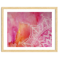 Abstract mandala tye-die - pink