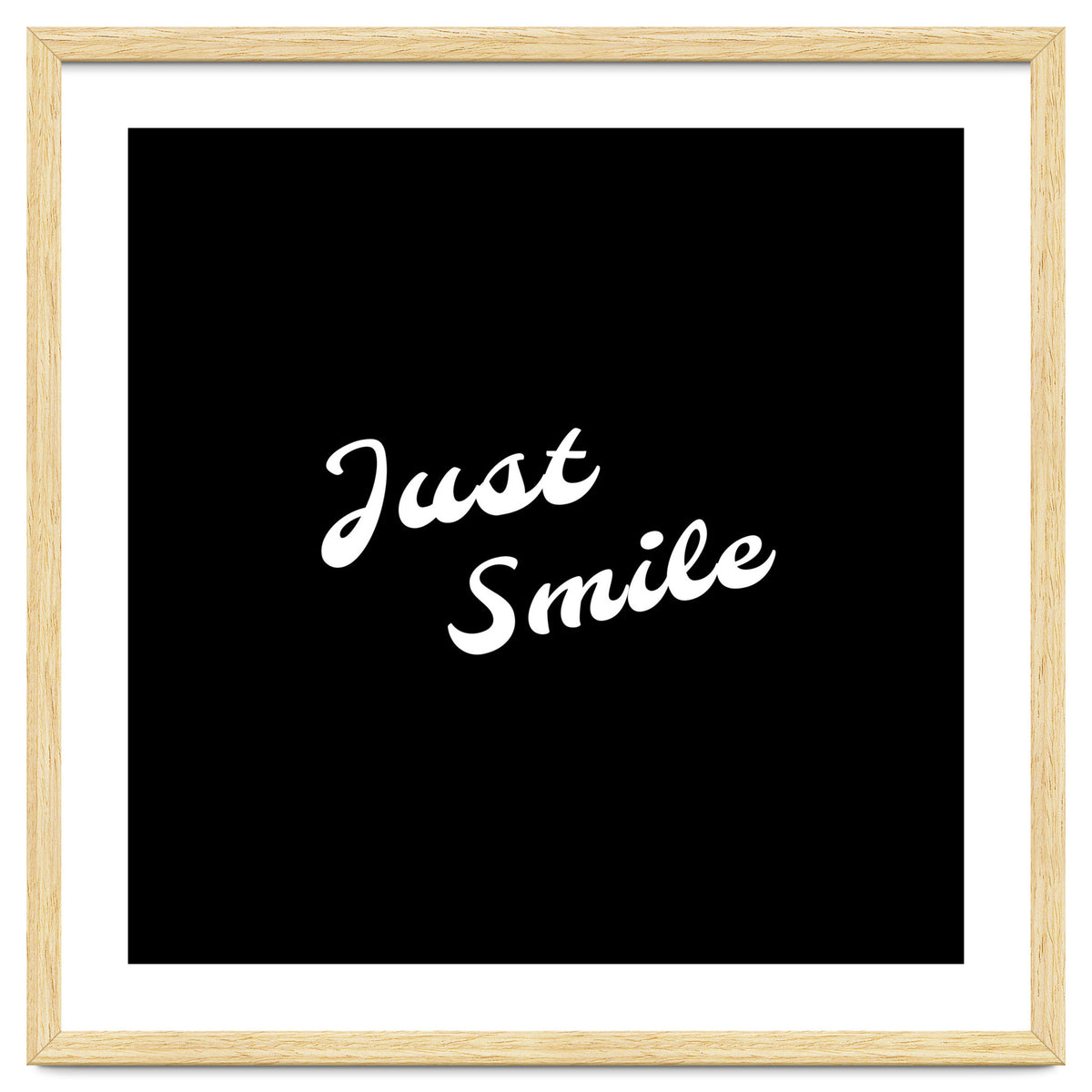 Just smile | typography