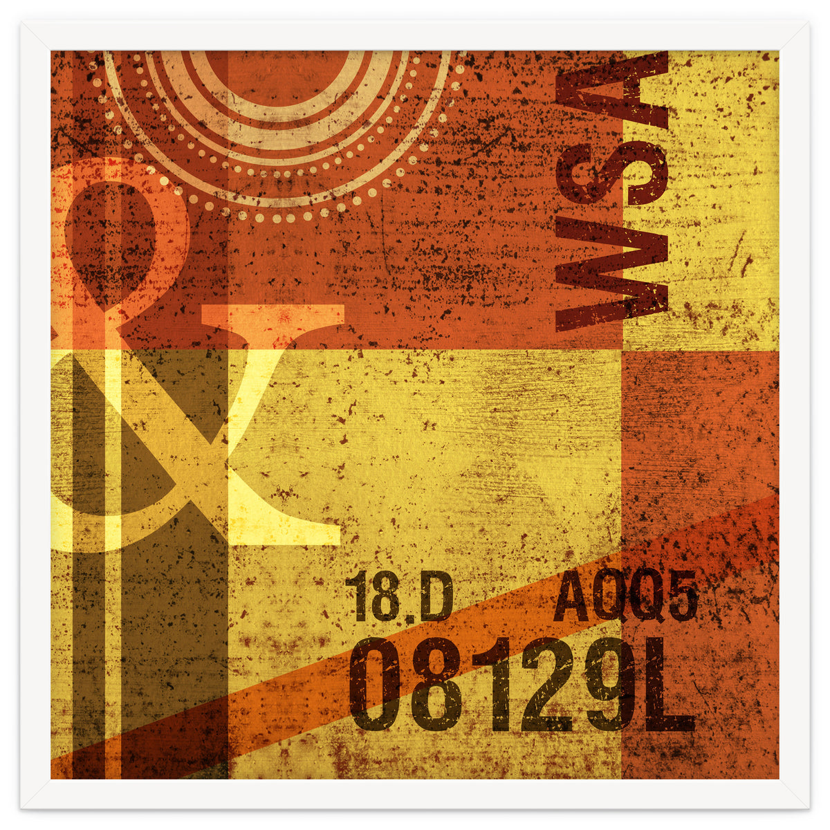 Abstract Industrial Yellow