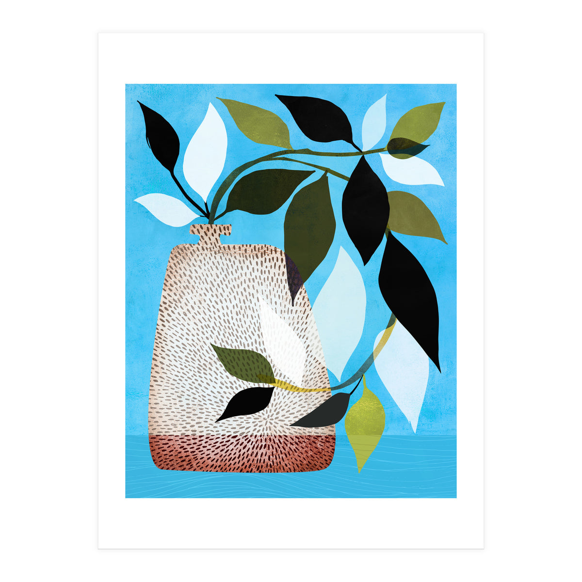 Tropical Ivy + Blue Sky (Print Only)