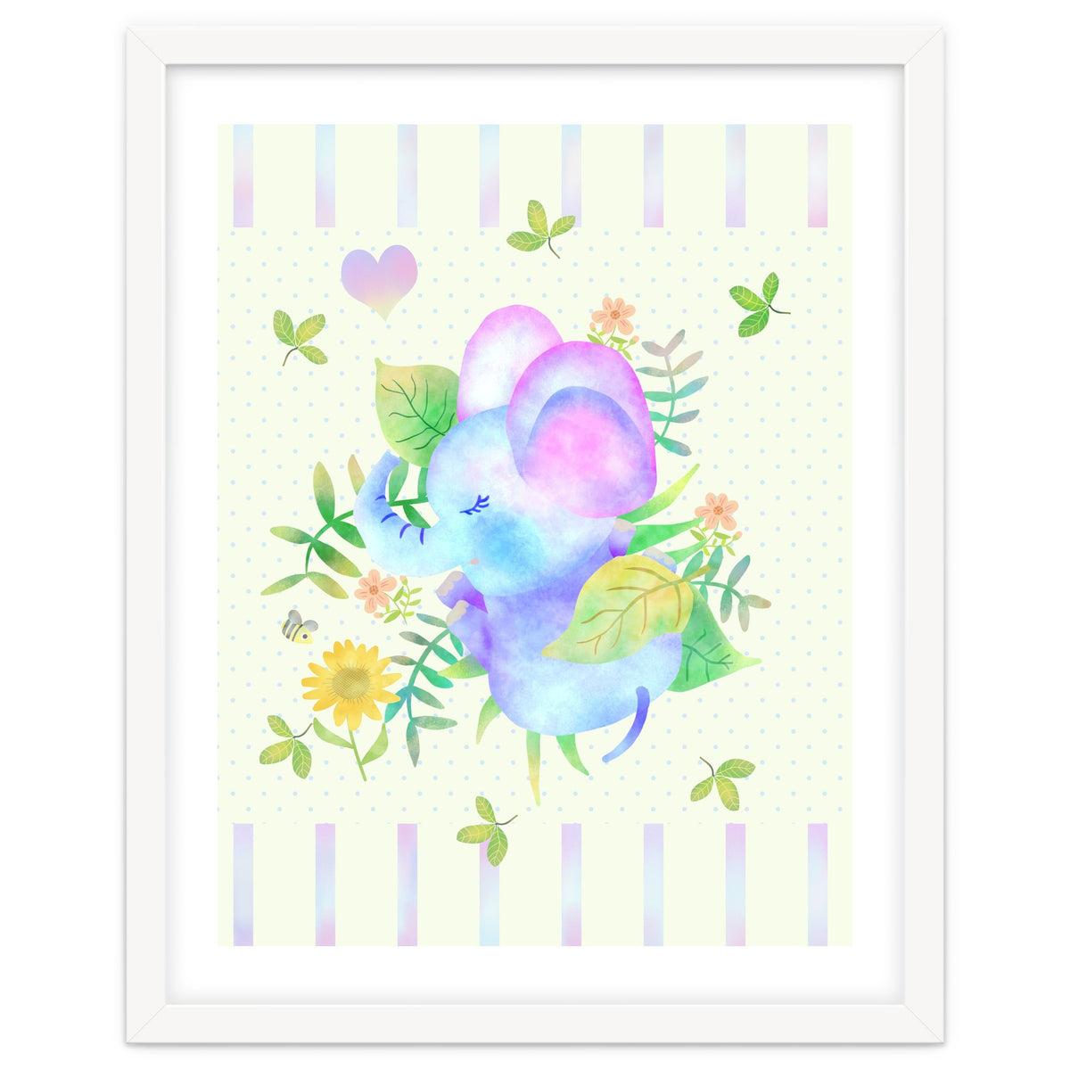 Sleeping baby elephant