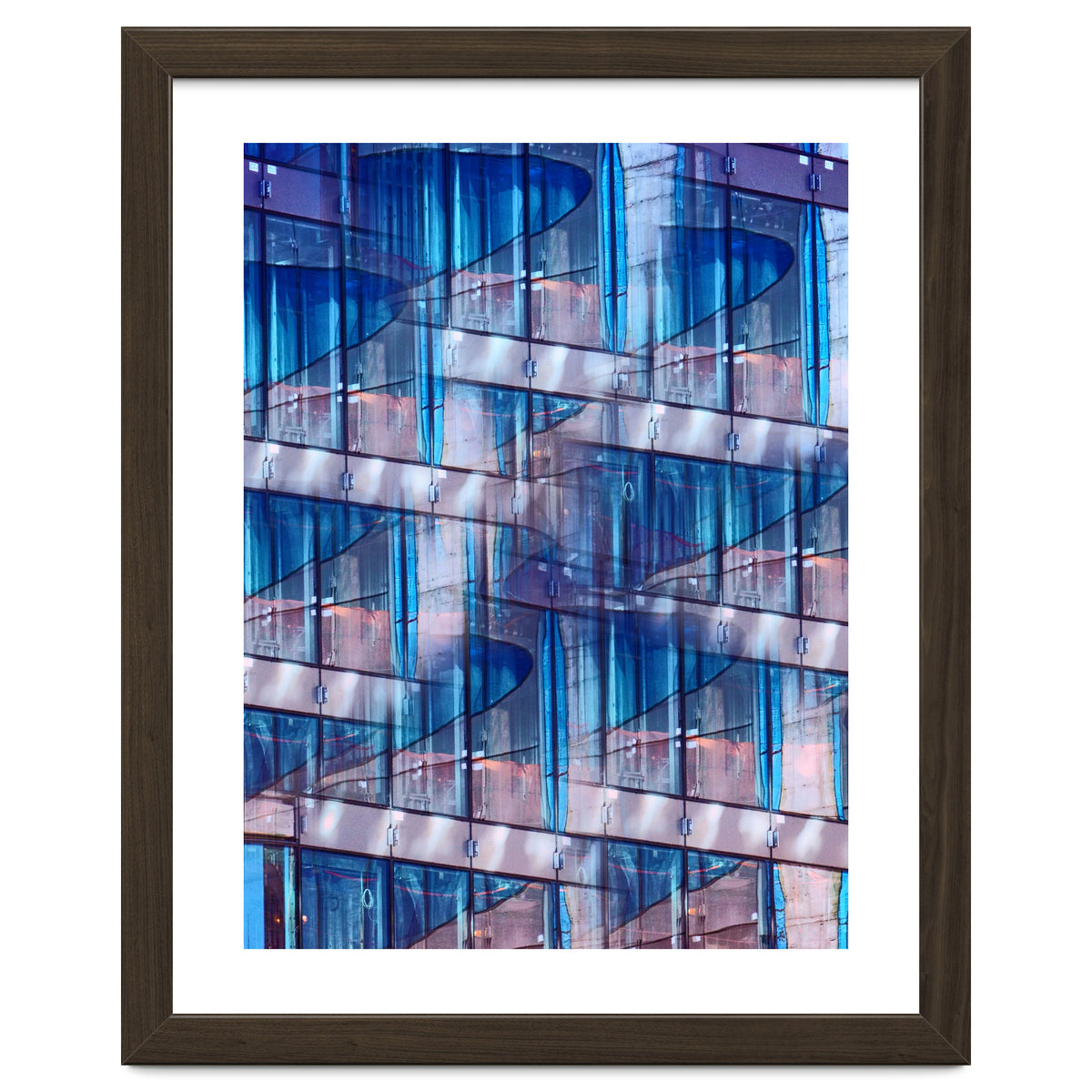 Blue Skyscraper Abstract