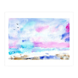 Tenderness of the sea || watercolor (Print Only) thumbnail