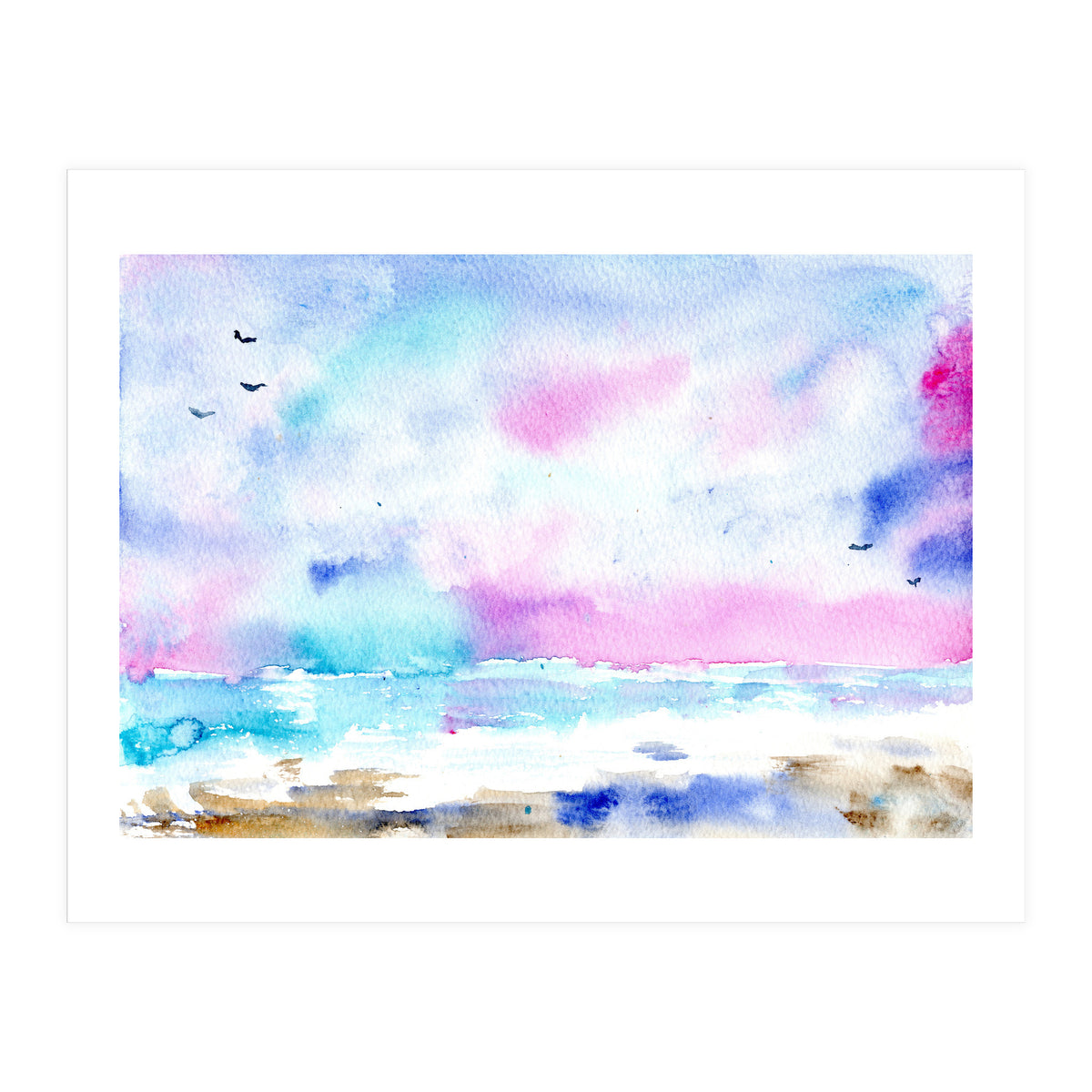 Tenderness of the sea || watercolor (Print Only)