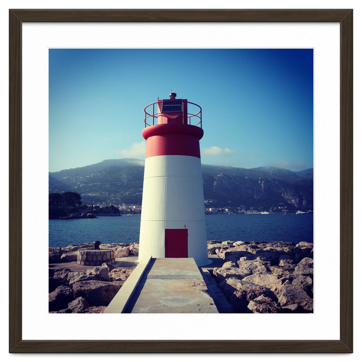 Red and white lighthouse