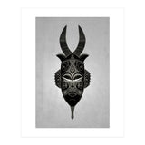 Horned Tribal Mask  (Print Only) thumbnail