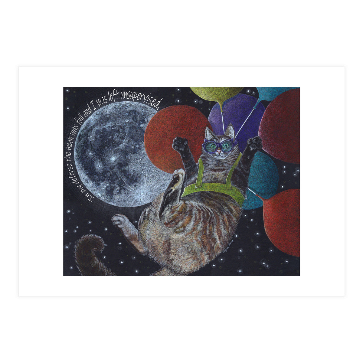 Balloon Cat (Print Only)