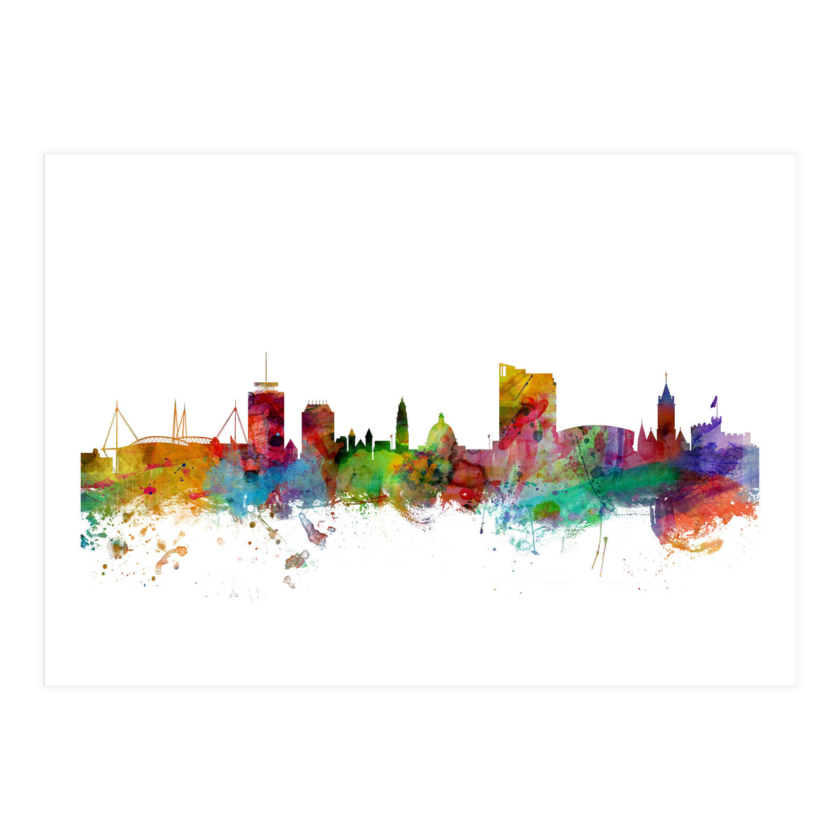 Cardiff Wales Skyline (Print Only)