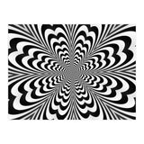 Abstract Spiral Black And White Optical Illusion (Print Only) thumbnail