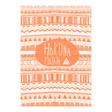 Hakuna Matata Orange Art Print  (Print Only) thumbnail
