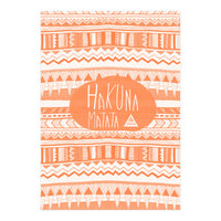 Hakuna Matata Orange Art Print  (Print Only)
