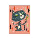 Cat A Tonic Grey Tabby (Print Only) thumbnail