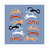 Cats Leaping (Print Only) thumbnail