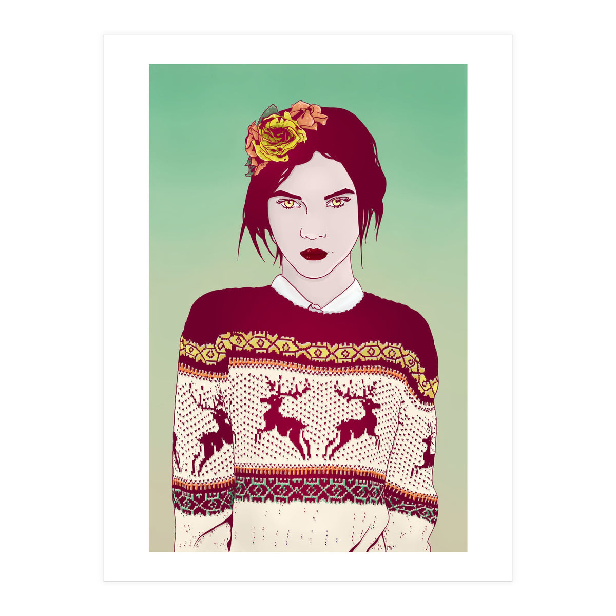 Sweater Weather Lady (Print Only)