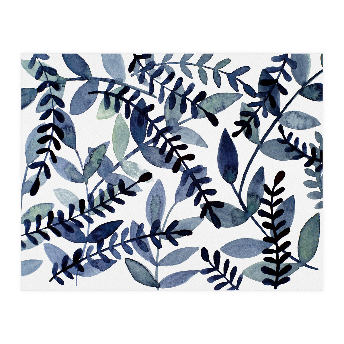 Simple indigo branches (Print Only)