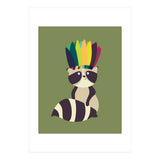 Indian Raccoon (Print Only) thumbnail