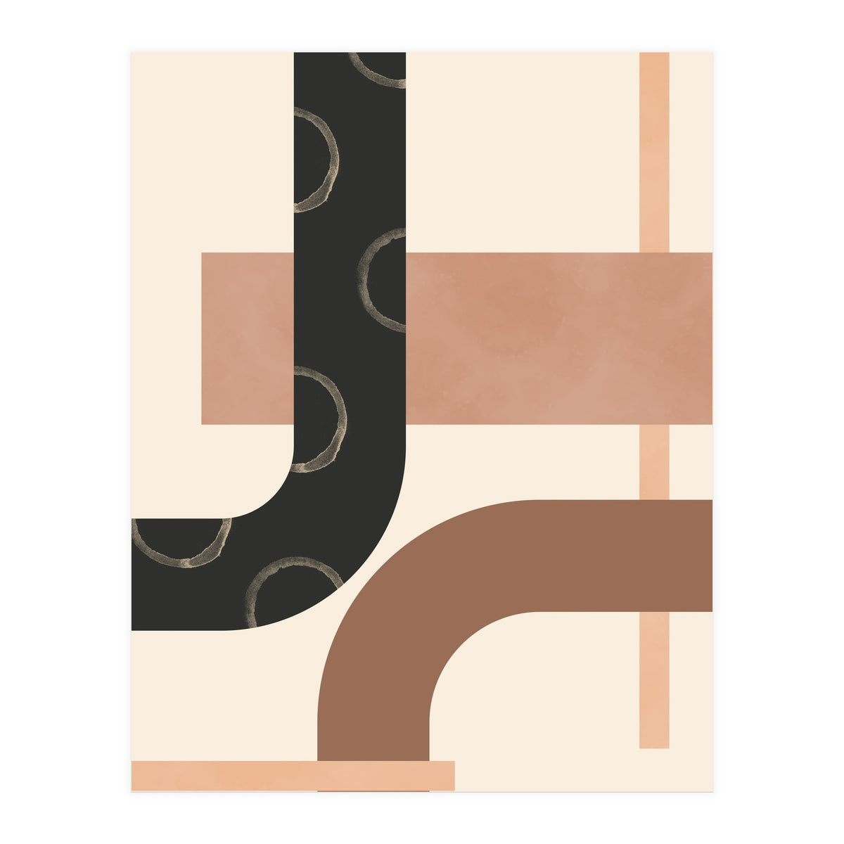 Mid Century Lines Geometric Lines (Print Only)