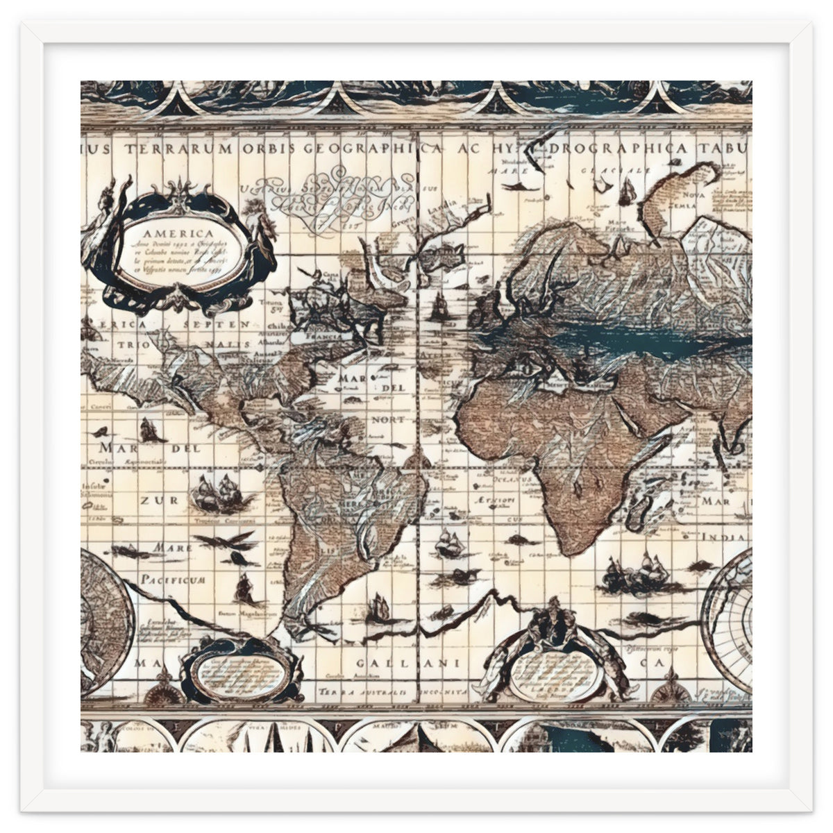 Antique Mapa Mundi revisited
