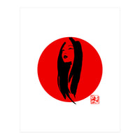 Geisha02 in red (Print Only)