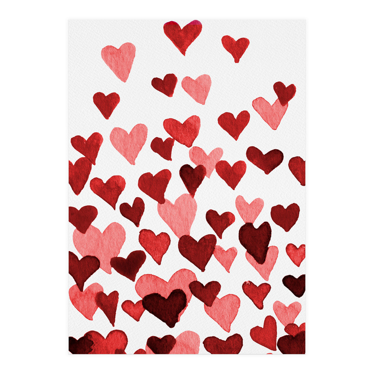 Watercolor Heart Burst (Print Only)