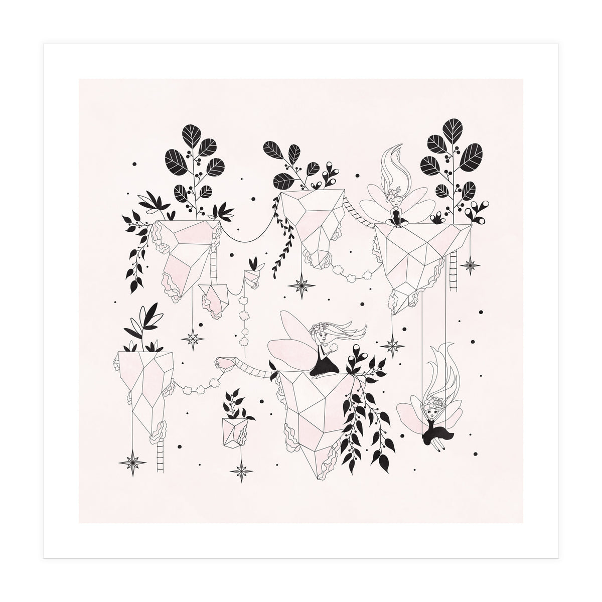 Fairy Flying Island Wonderland (Print Only)
