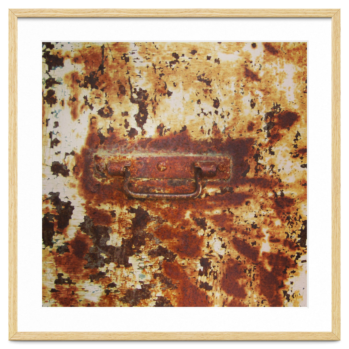 Rusty metal door