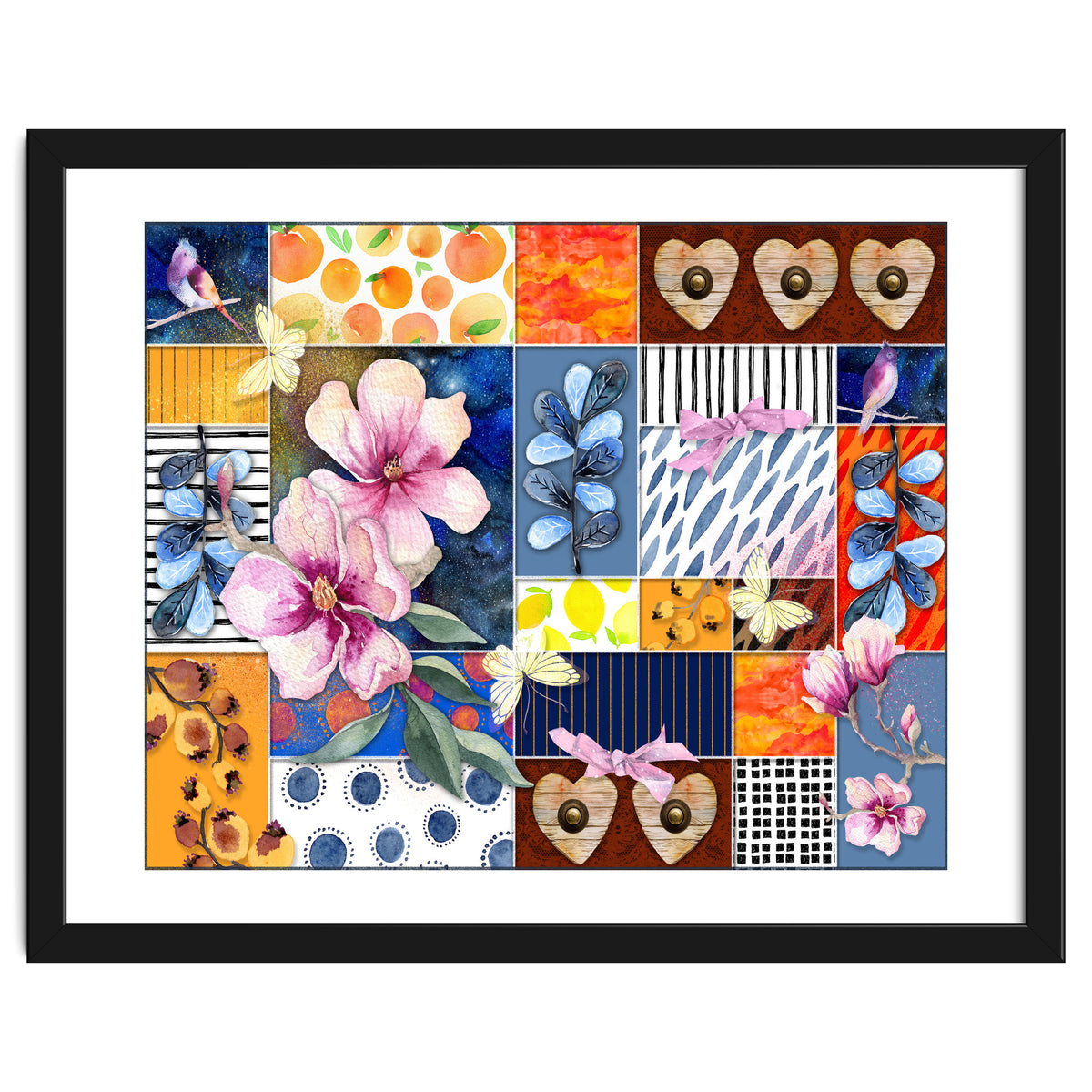 Romantic Floral Collage