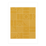 My Favorite Geometric Patterns No.22 - Mustard Yellow (Print Only) thumbnail