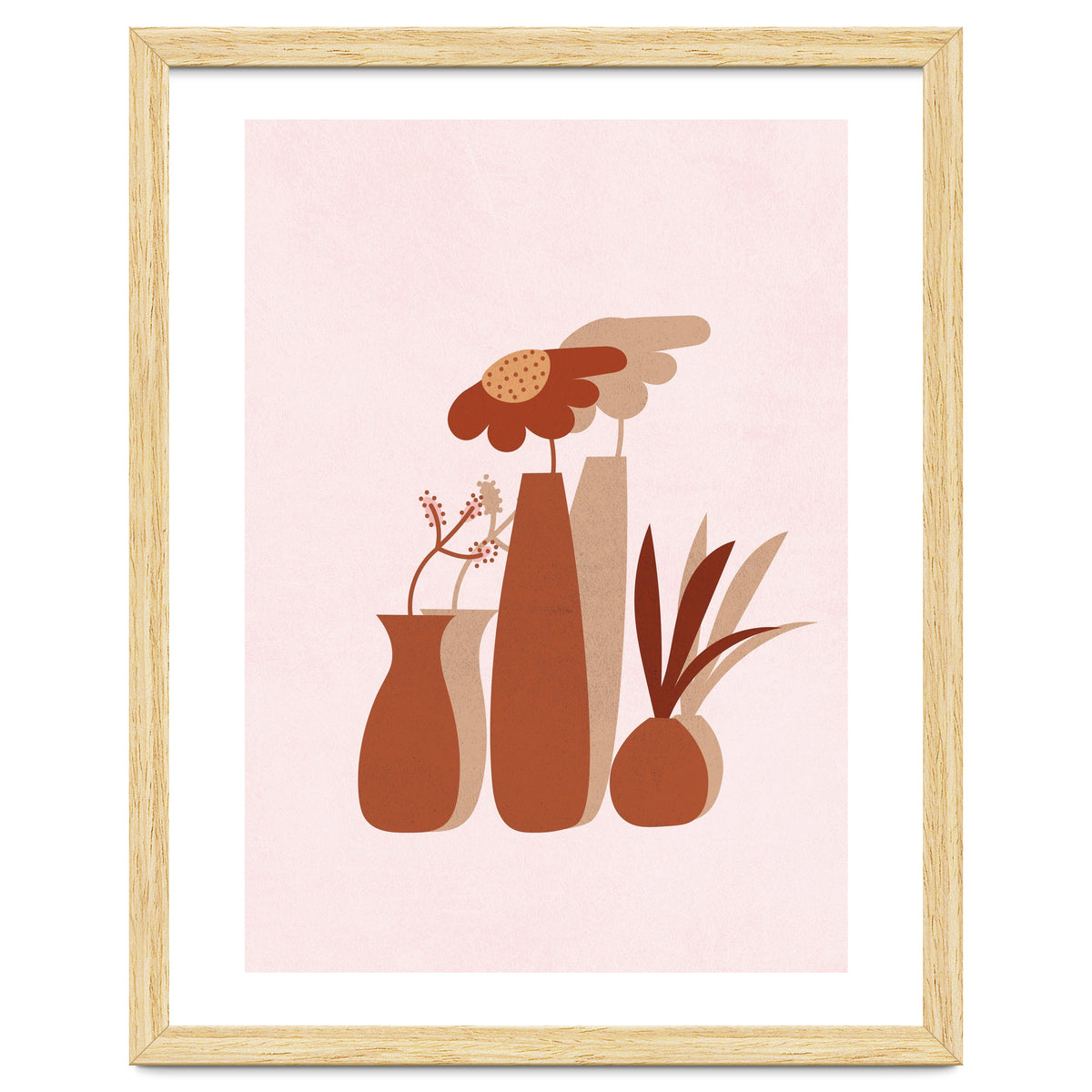 Mid Century Potted Plants