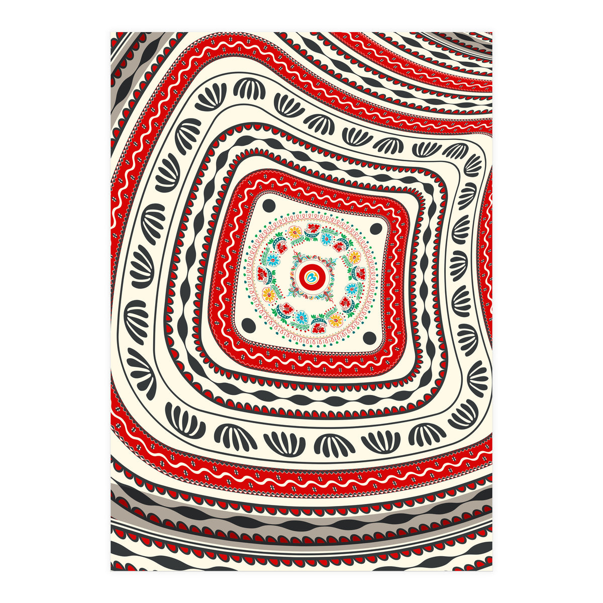 Romanian embroidery background 16 (Print Only)