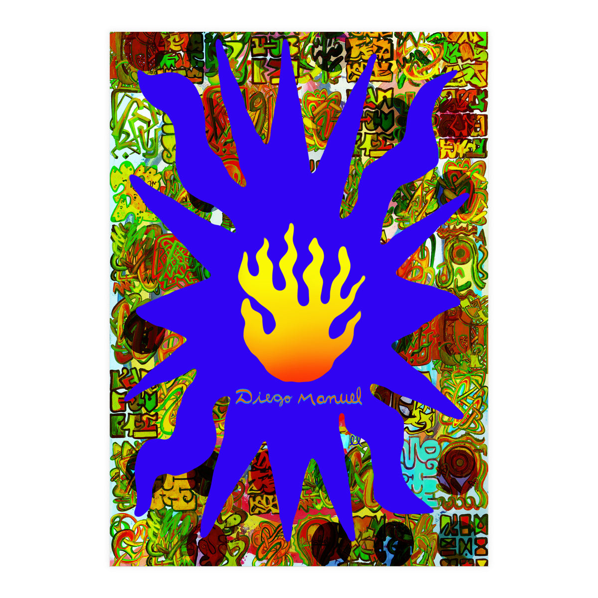 Fuego Y Graffiti 55 (Print Only)