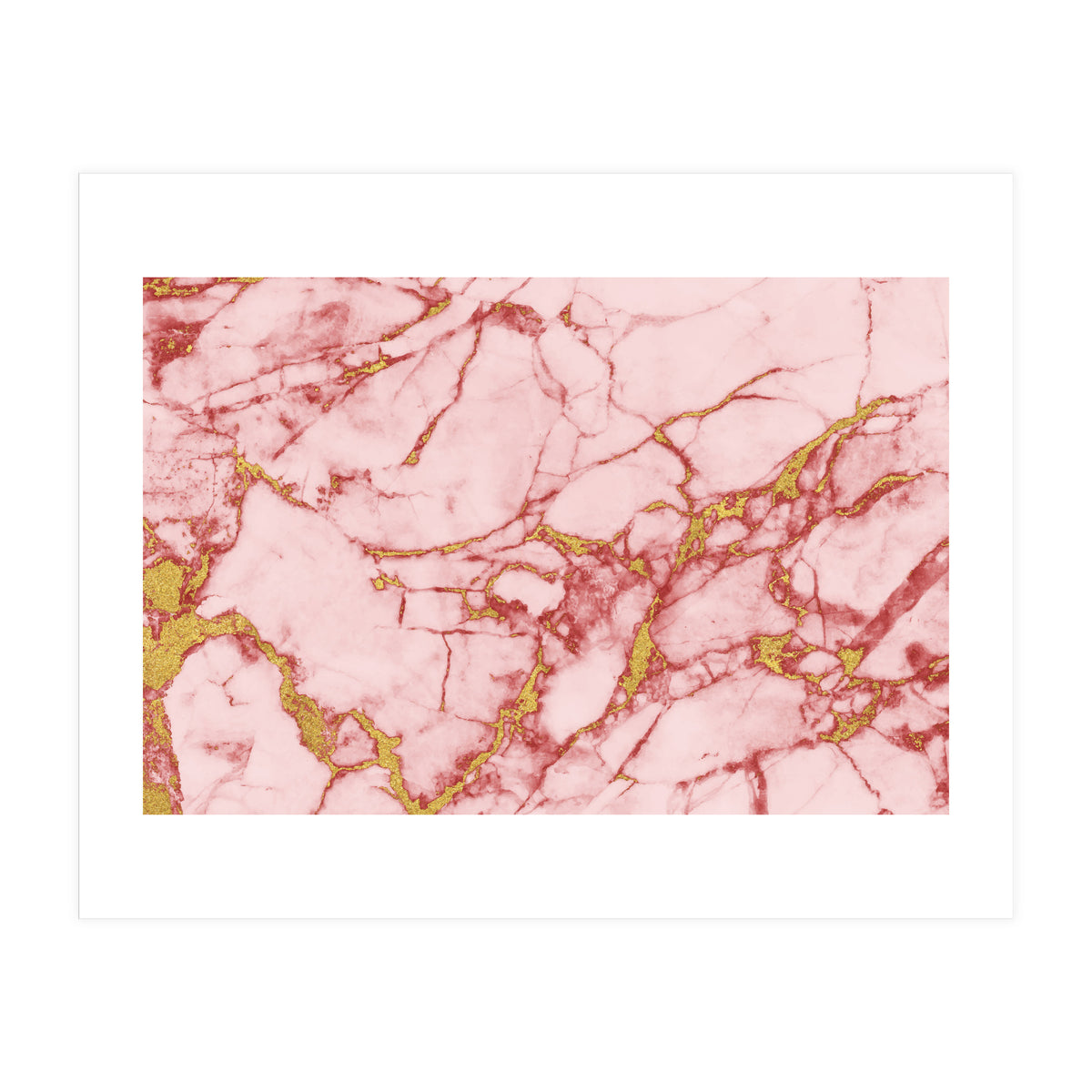 Blush Gold Marble II (Print Only)