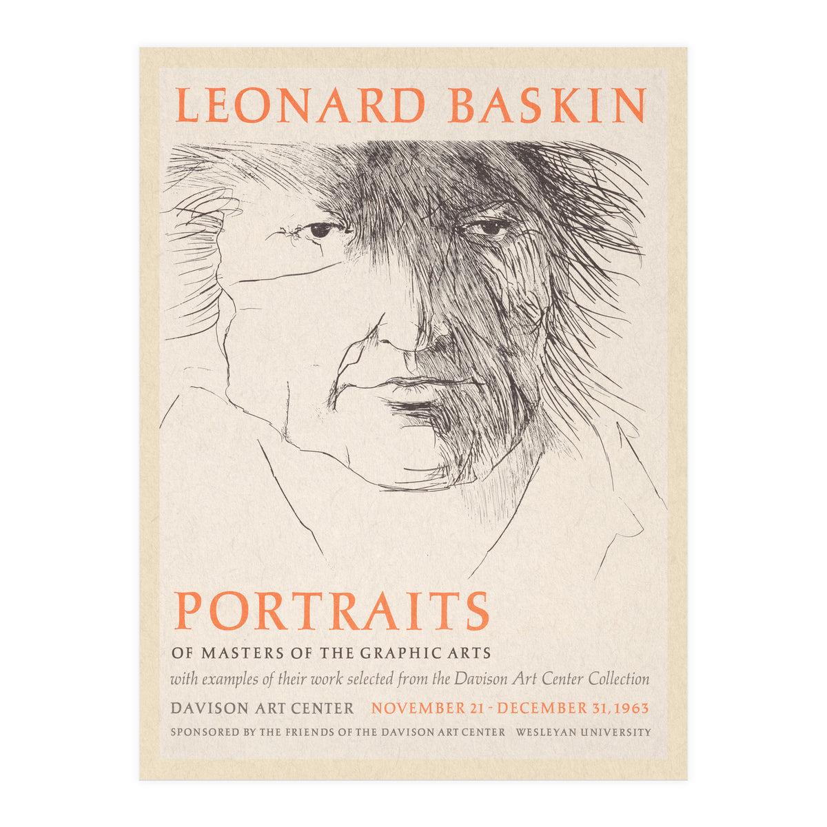 Leonard Baskin Portraits Exhibition (Print Only)