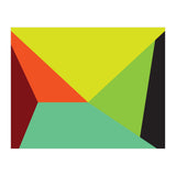 Geometric Shapes No. 31 -  yellow, orange & green (Print Only) thumbnail