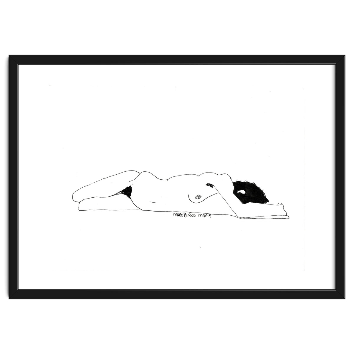 Untitled #1 - Lying nude figure