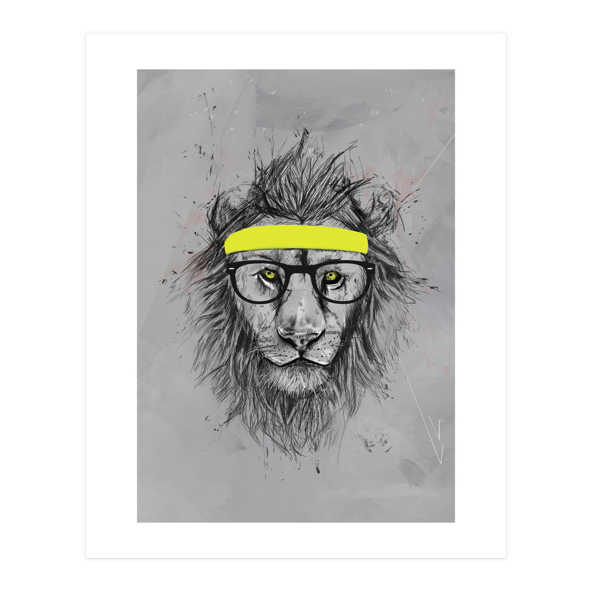 Hipster Lion (Print Only)