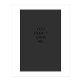 YOU DON’T OWN ME (Print Only) thumbnail