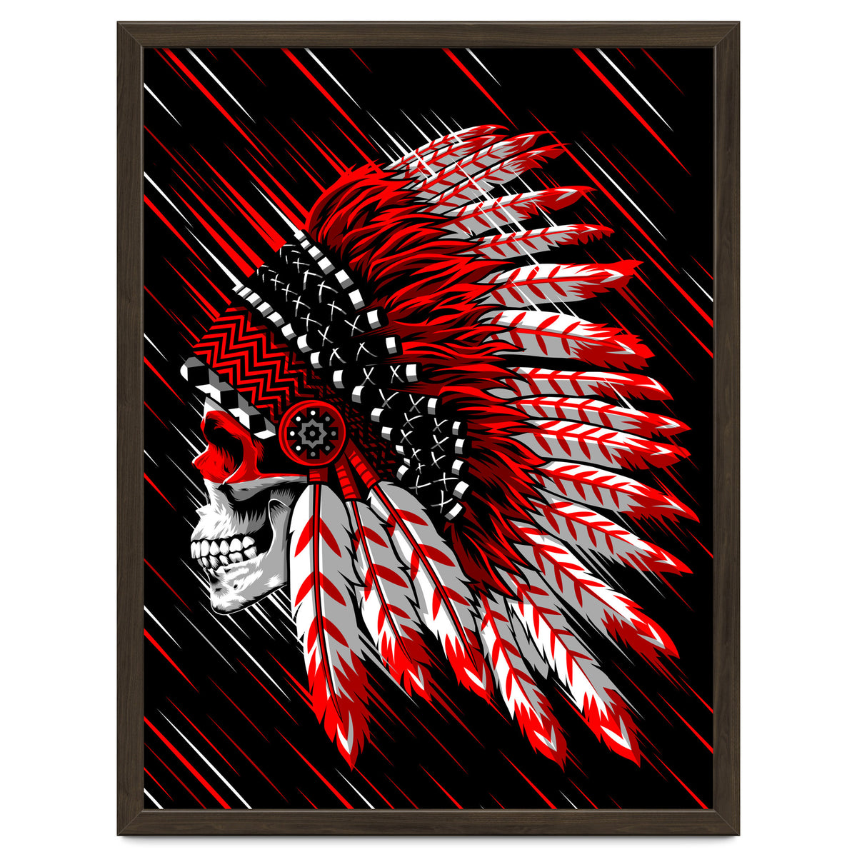 Skull indian chief