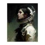 Gothic Astronaut Moody Dark Painting  (Print Only) thumbnail