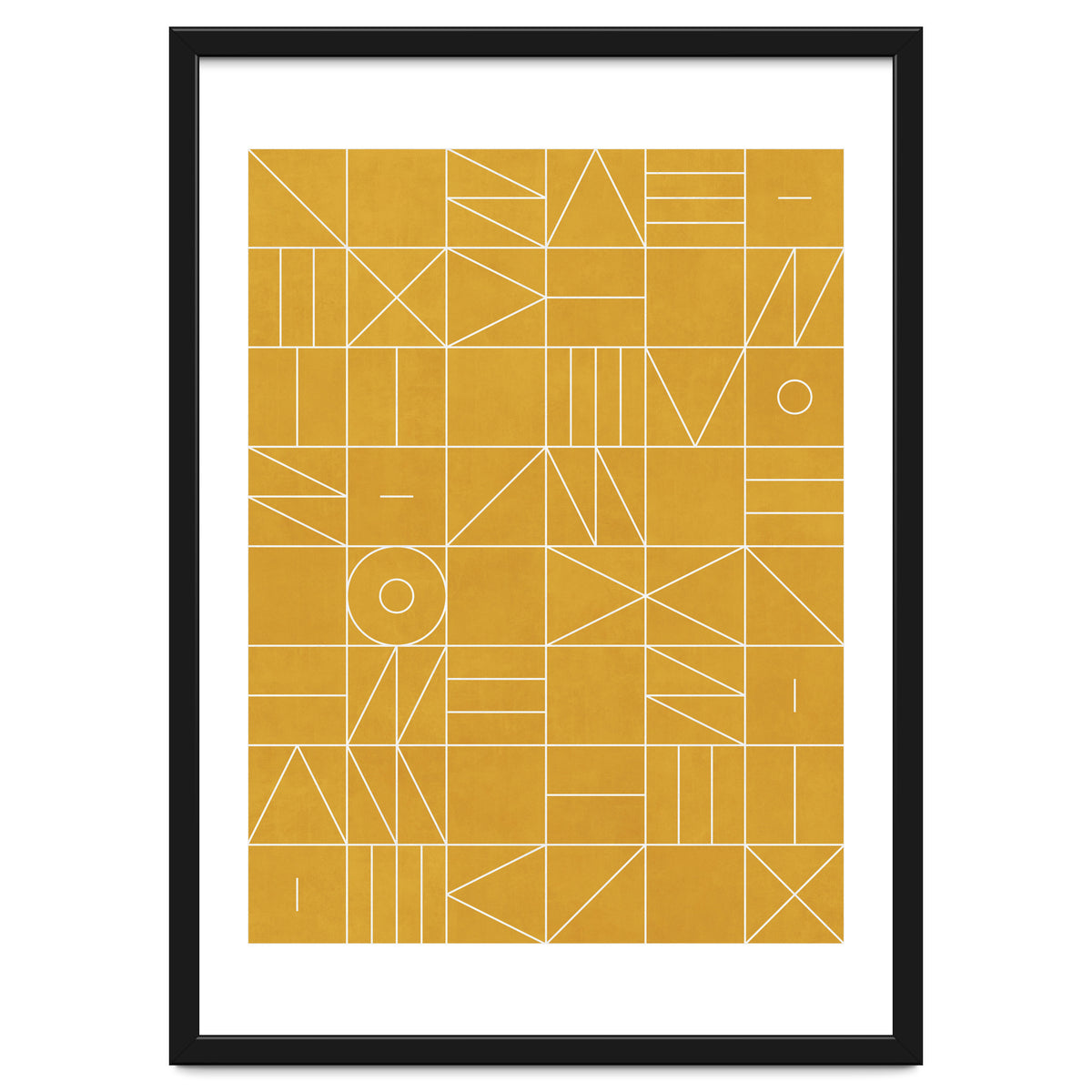 My Favorite Geometric Patterns No.4 - Mustard Yellow