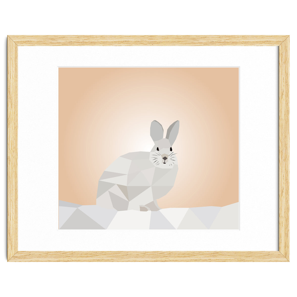 Rabbit Low Poly Art