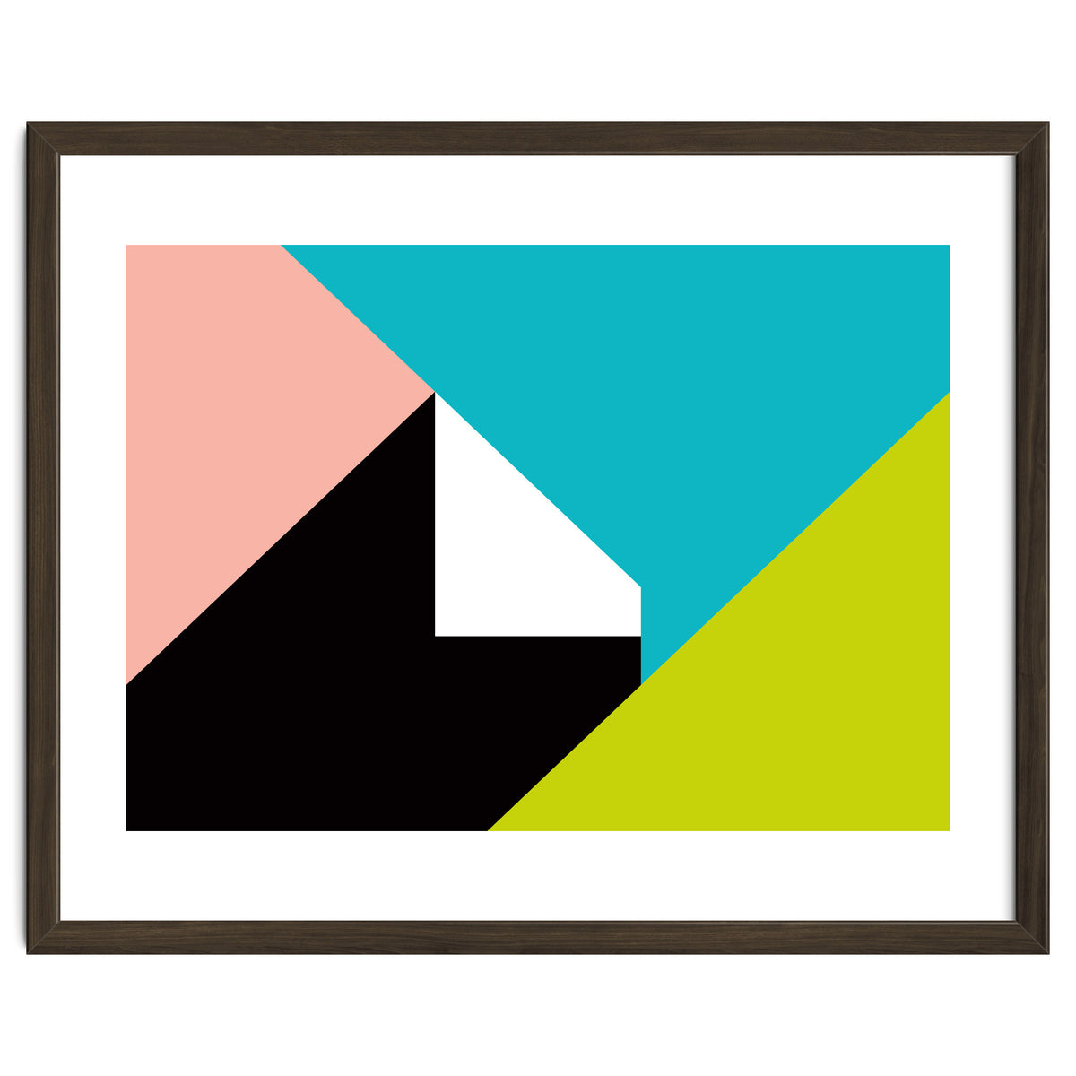 Geometric Shapes No. 266 - pink & lime