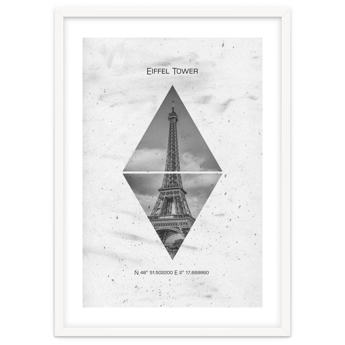 Coordinates PARIS Eiffel Tower