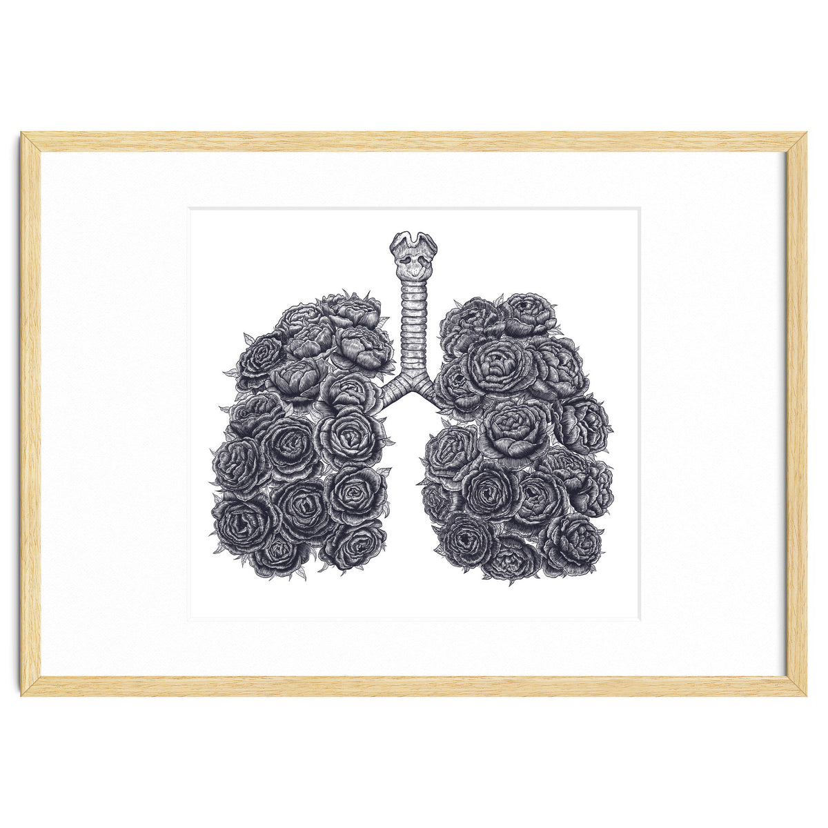 Lungs With Peonies