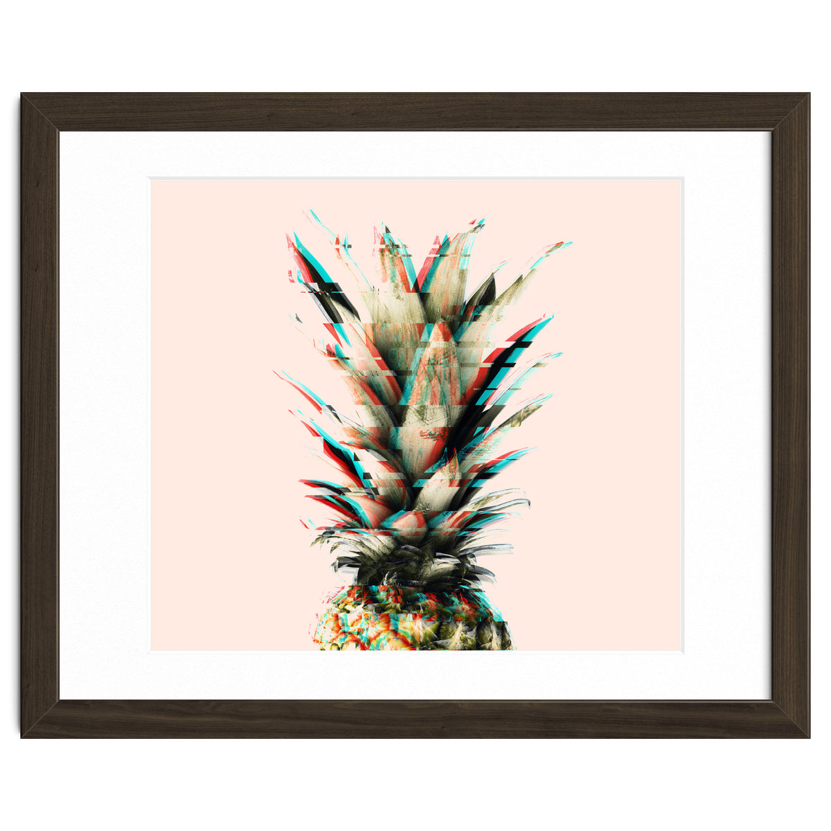 Glitch pineapple pink