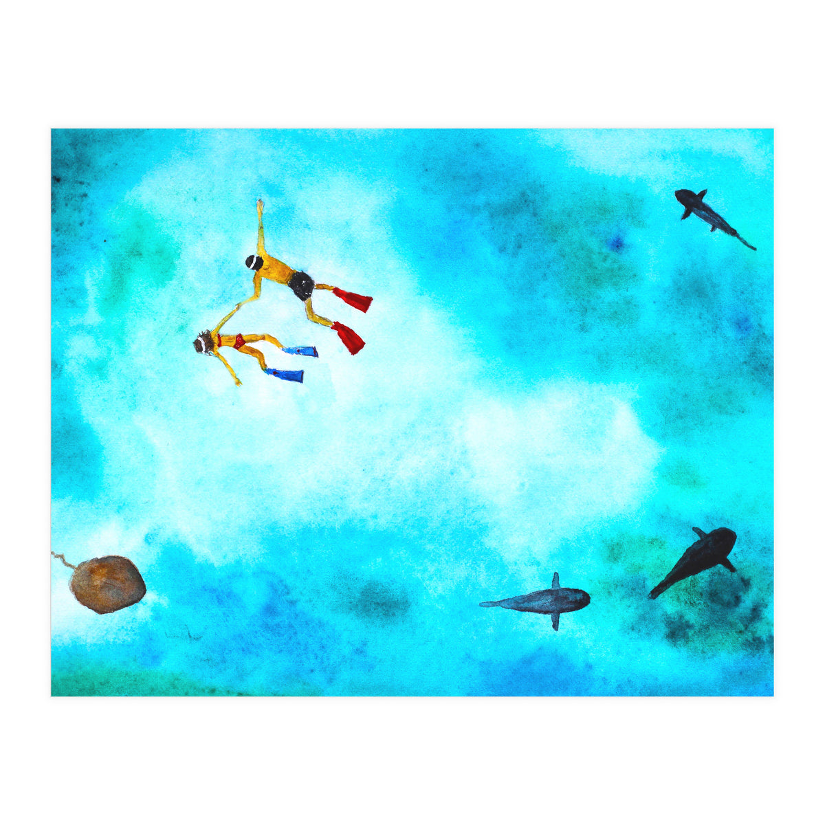 One summer day || watercolor (Print Only)