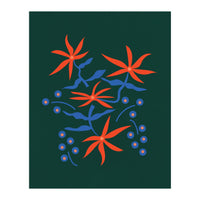 Abstract Retro Botanical Art (Print Only)