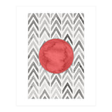 Red Bubble Chevron Pattern (Print Only) thumbnail