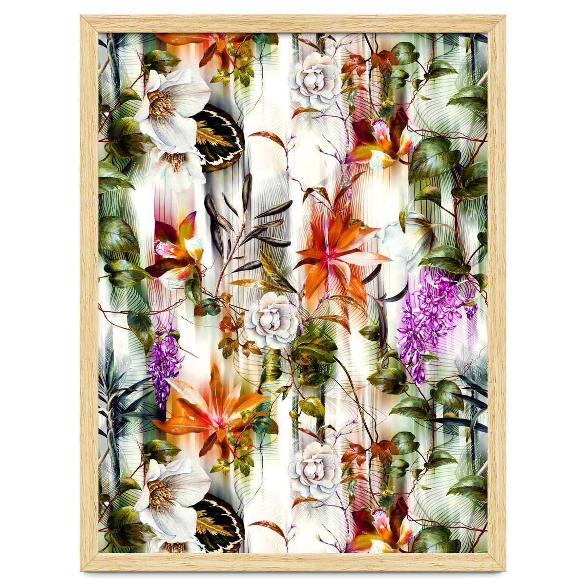 Abstract Motion Blur Floral